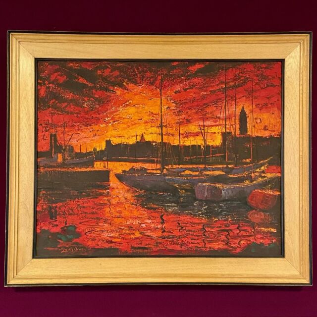 スペイン 1901年代 キャンバス   油絵 ウォールアート EC-14626