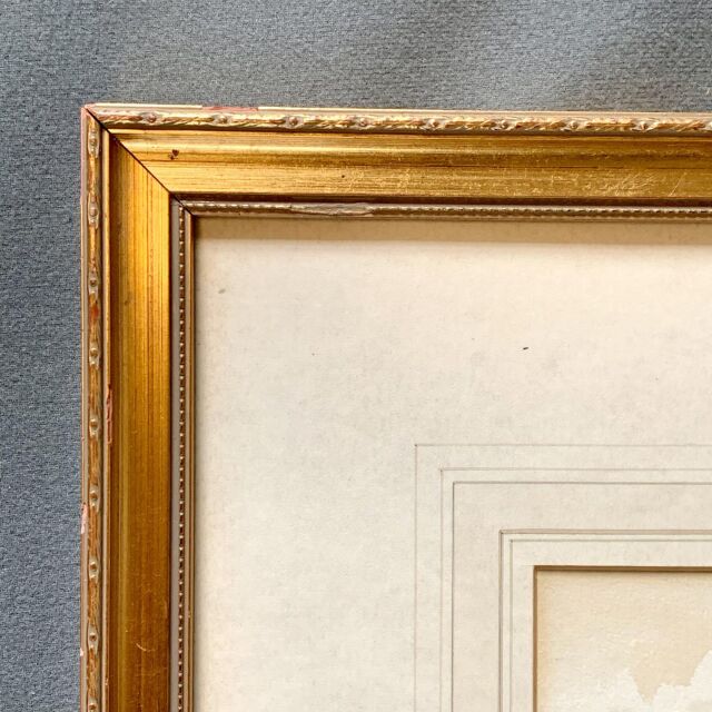 イギリス 1901年代 ペーパー   水彩画 ウォールアート EC-14636