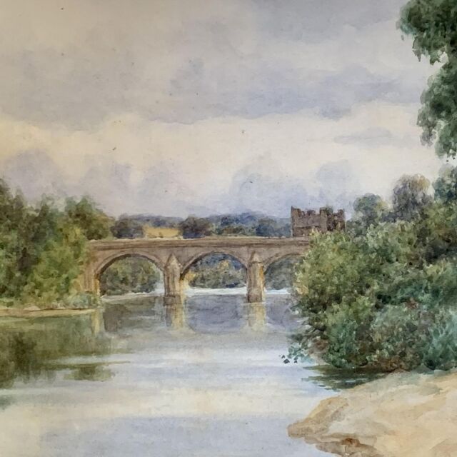 イギリス 1909年代 ペーパー   水彩画 風景画 ウォールアート EC-14638