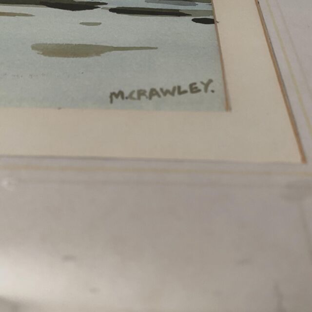 イギリス 1901年代 ペーパー   水彩画 風景画 ウォールアート EC-14643