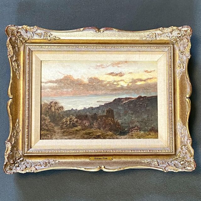 イギリス 1901年代 油絵   ウォールアート EC-14648