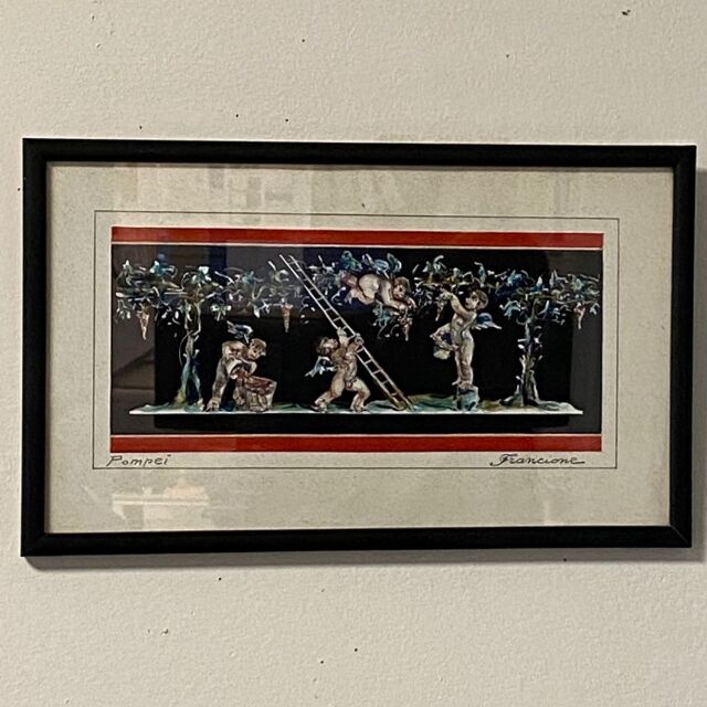 アンティーク版画19世紀フランス 額装 ジュール・ダヴィッド アンティーク版画19世紀フランス 額装 ジュール・ダヴィッド