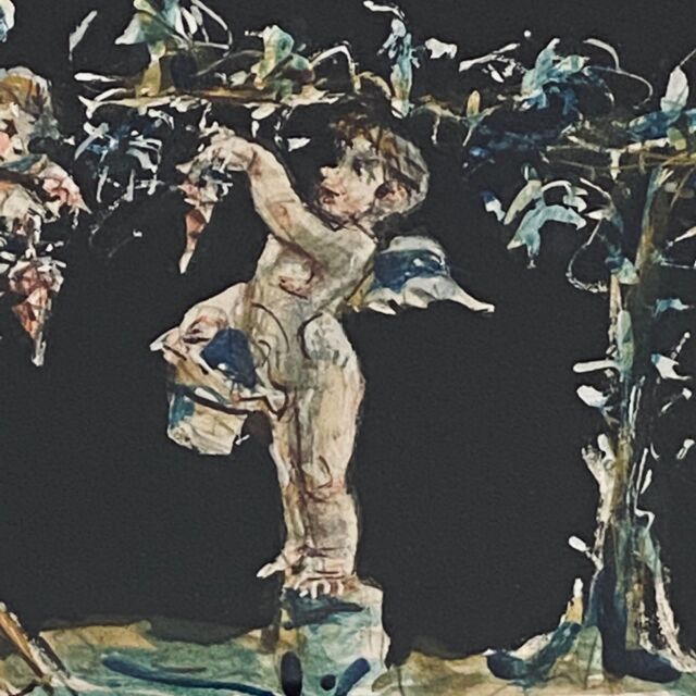 ヨーロッパ 1901年代 ペーパー   ウォールアート EC-14654