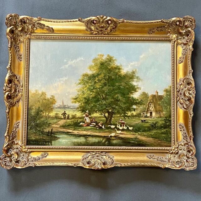 アンティーク絵画 1900年 イギリス 犬 カラー アンティーク絵画 1900年 イギリス 犬 カラー イギリス 1900年代