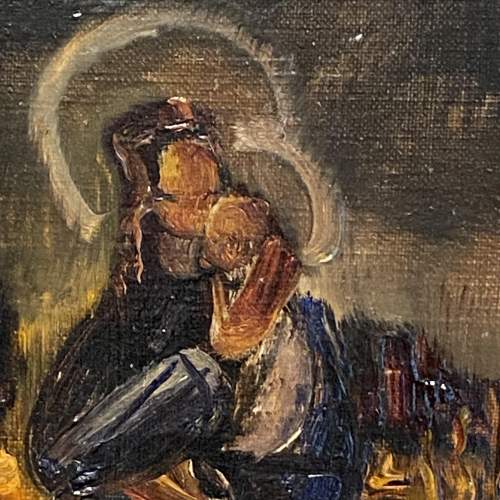 イギリス 1900-1920年代 キャンバス Max Broeder マックス ブレーダー 絵画 EC-14728