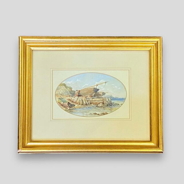 アンティーク絵画 1920年 イギリス シェパード アンティーク絵画 1920年 イギリス シェパード