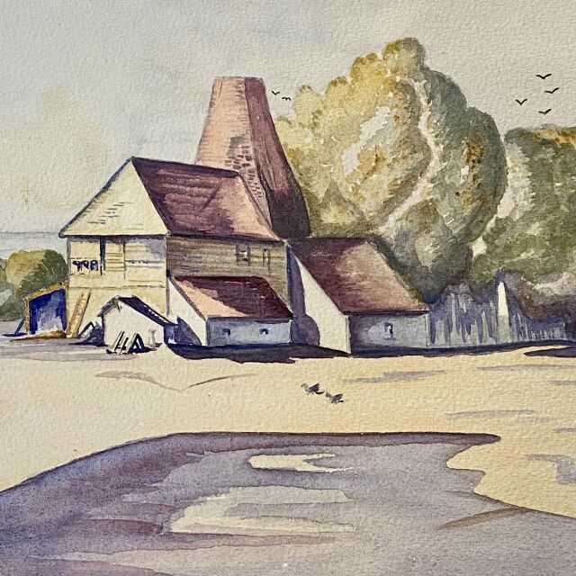 イギリス 1940年代 ペーパー 絵画