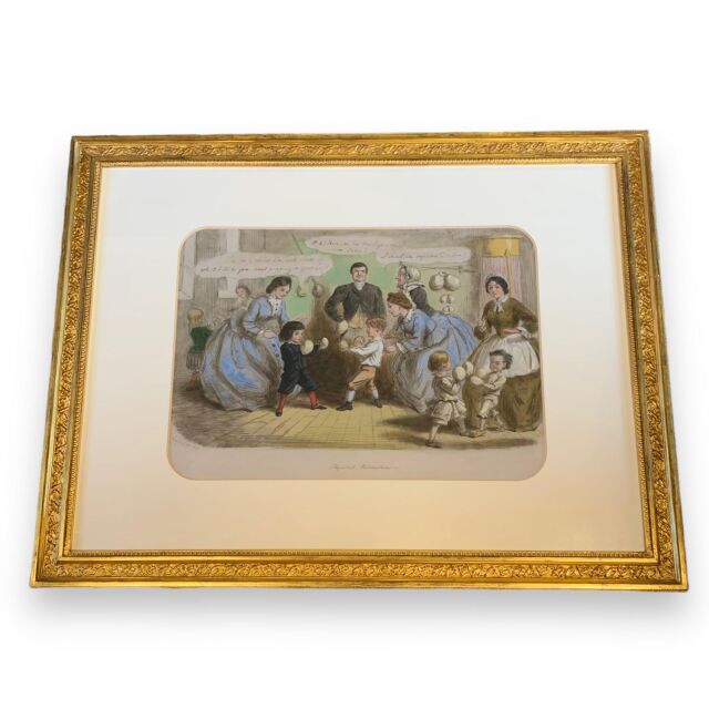 イギリス 19世紀 キャンバス John Leech ジョン リーチ 絵画 EC-14860