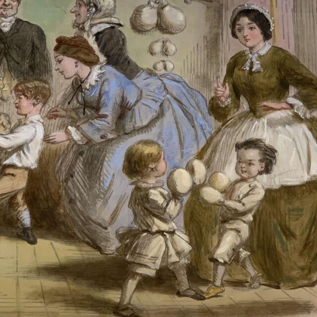 イギリス 19世紀 キャンバス John Leech ジョン リーチ 絵画