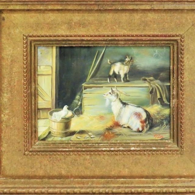 アンティーク絵画 ヴィンテージ洋画 子供達 ヨーロッパ絵画 ヨーロッパ現地購入 画像】美術館「えき」KYOTO で、『長坂コレクション ヨーロッパ