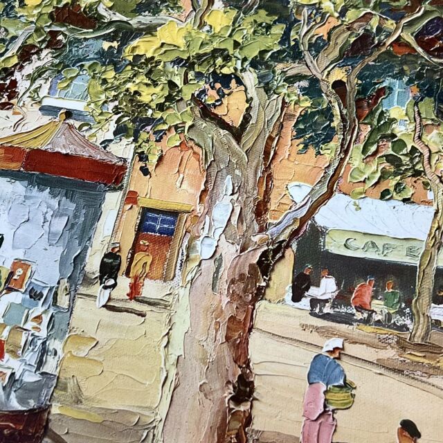 【値下げしました】絵画 楽天市場】絵画 谷本ためひろ 油絵・油彩画 『パリ下町好日