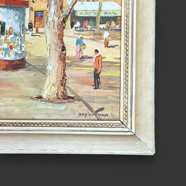 【値下げしました】絵画 楽天市場】絵画 谷本ためひろ 油絵・油彩画 『パリ下町好日