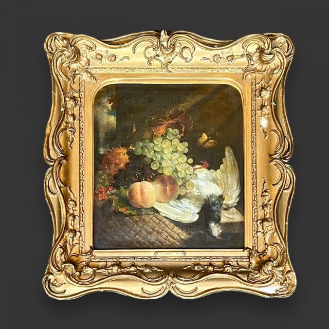 イギリス 1800年代 キャンバス 絵画 EC-14959