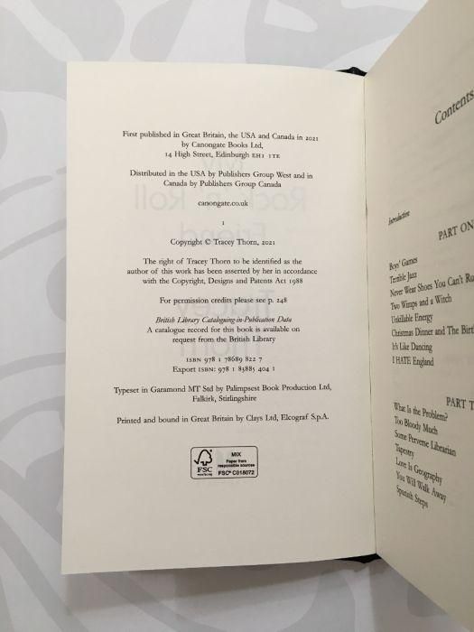 イギリス 21世紀 ペーパー トレイシー・ソーン 私のロックンロール・フレンド サイン入り本 EC-15536