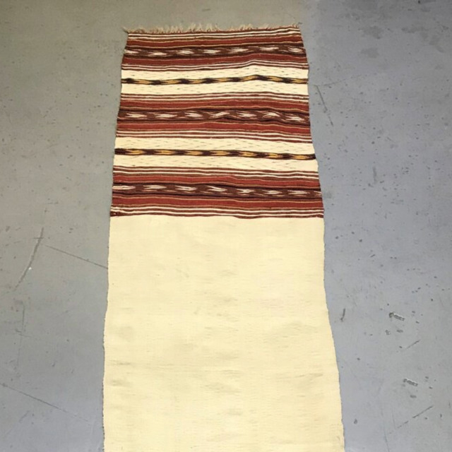 アフガニスタン 1880年代 ウール   絨毯キリム ランナー EC-16282