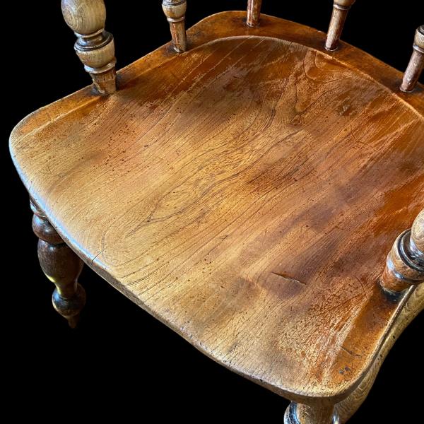 イギリス 1880年代 ビーチ エルム   アームチェア EC-17512