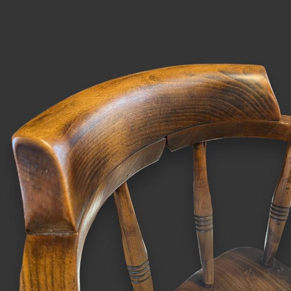 イギリス 1940年代 オーク エルム   キャプテンチェア EC-17548