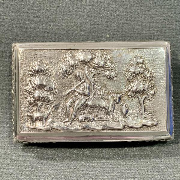 スナッフボックス 2個 イギリス製/フランス製 20世紀前半 スナッフボックス 2個 イギリス製/フランス製 20世紀前半