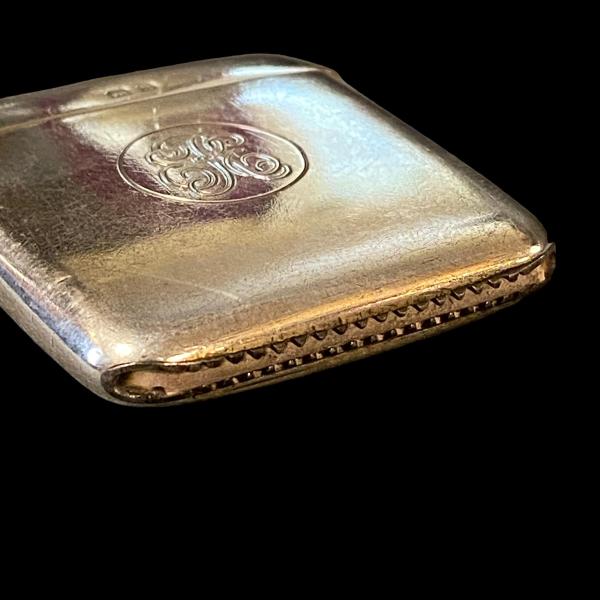 英国製 シルバー925 1910 アンティーク ヴェスタケース 純銀 30g