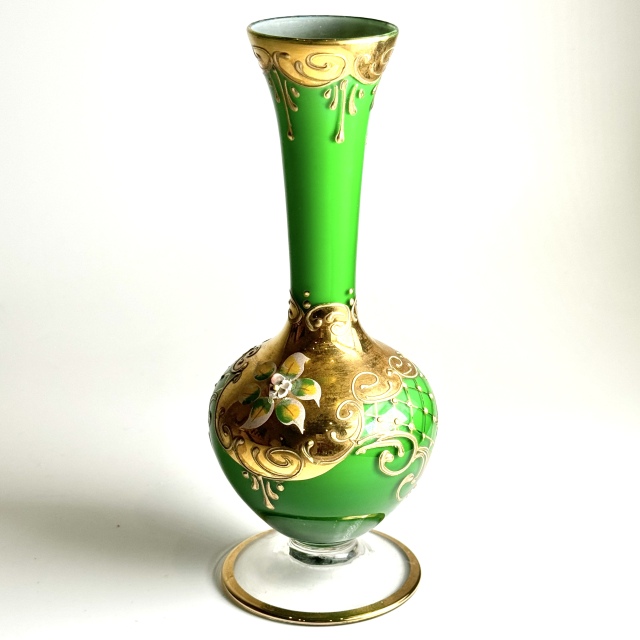 ☆FRAGILE,GLASS,FIGURES/ガラス製/人形/双子/チェコスロバキア 