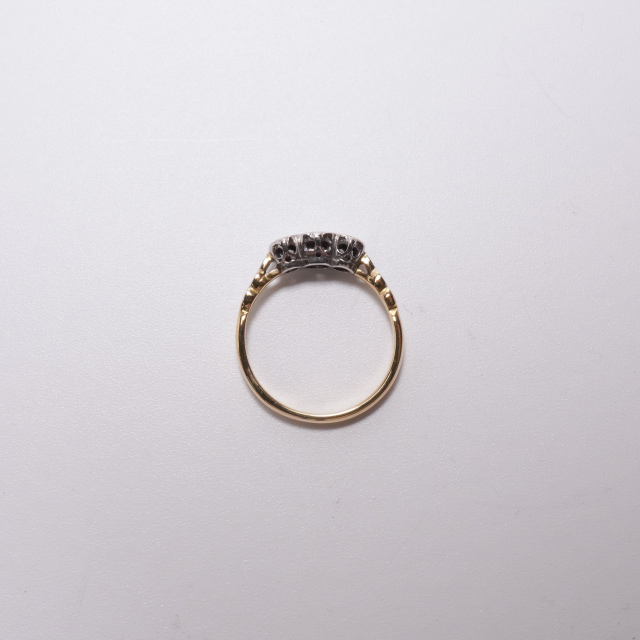 イギリス 1920年代 9ctゴールド ダイヤモンド リング EC-F605107095