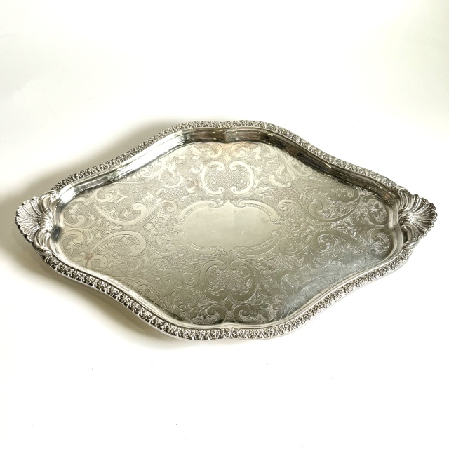 イギリスヴィンテージトレイ イギリス シルバー トレイ EC-F605108073