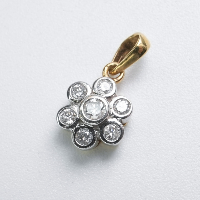 イタリア 1920年代 天然サファイア ダイヤモンド 18K ピアス
