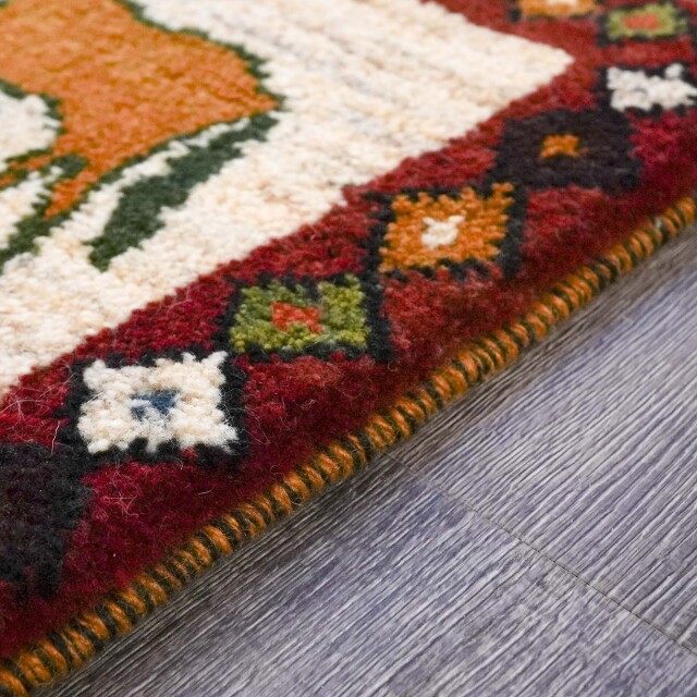 イラン 新品 ウール - オリジナルミニギャッベ EC-G0001