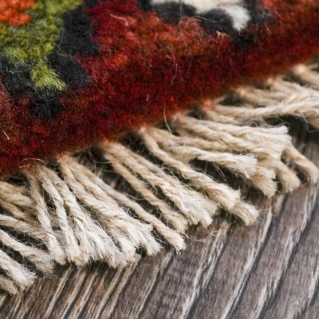 イラン 新品 ウール - オリジナルミニギャッベ EC-G0001