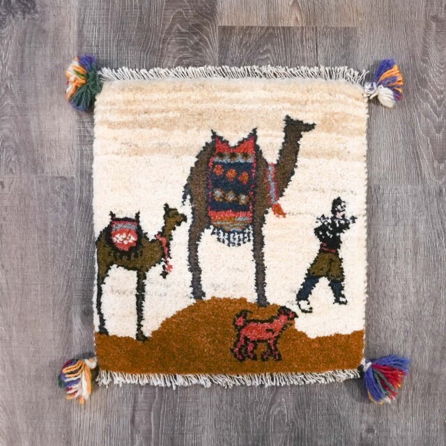 イラン 新品 ウール - オリジナルミニギャッベ EC-G0004