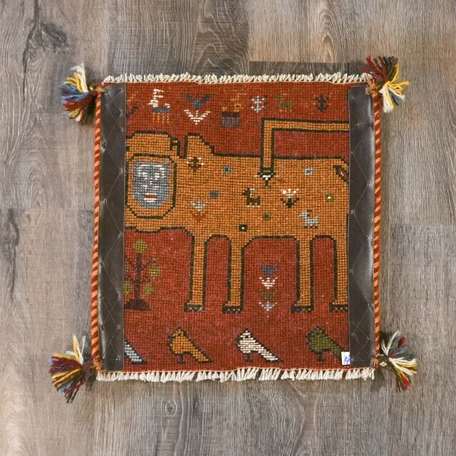 イラン 新品 ウール - オリジナルミニギャッベ EC-G0013