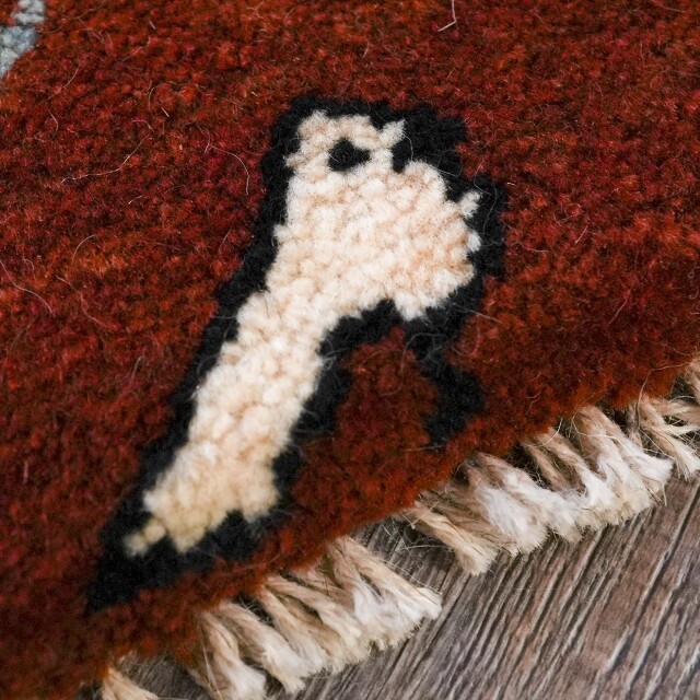 イラン 新品 ウール - オリジナルミニギャッベ EC-G0013