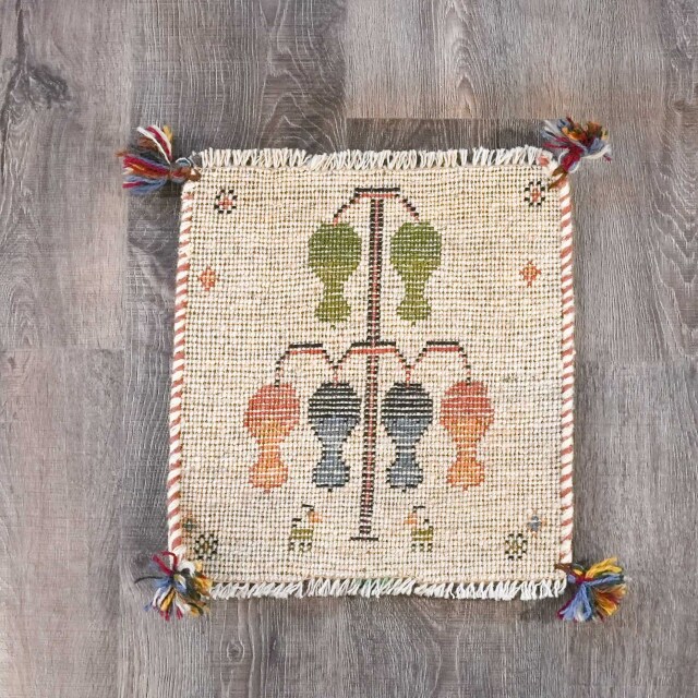 イラン 新品 ウール - オリジナルミニギャッベ EC-G0016