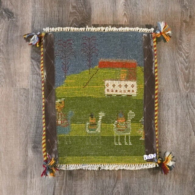 イラン 新品 ウール - オリジナルミニギャッベ EC-G0019