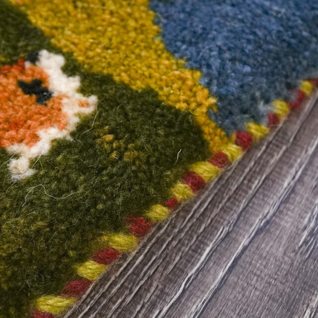 イラン 新品 ウール - オリジナルミニギャッベ EC-G0019