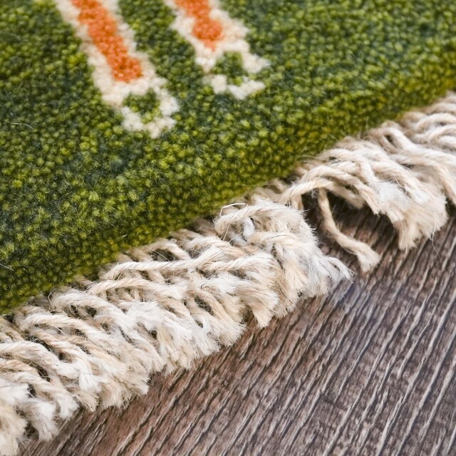 イラン 新品 ウール - オリジナルミニギャッベ EC-G0021