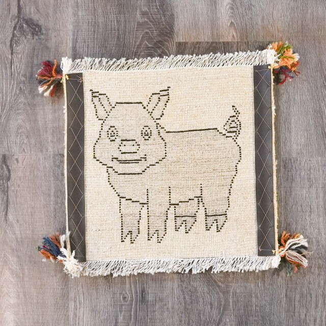 イラン 新品 ウール - オリジナルミニギャッベ EC-G0024