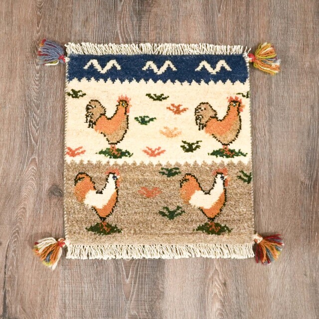 イラン 新品 ウール - オリジナルミニギャッベ EC-G0043