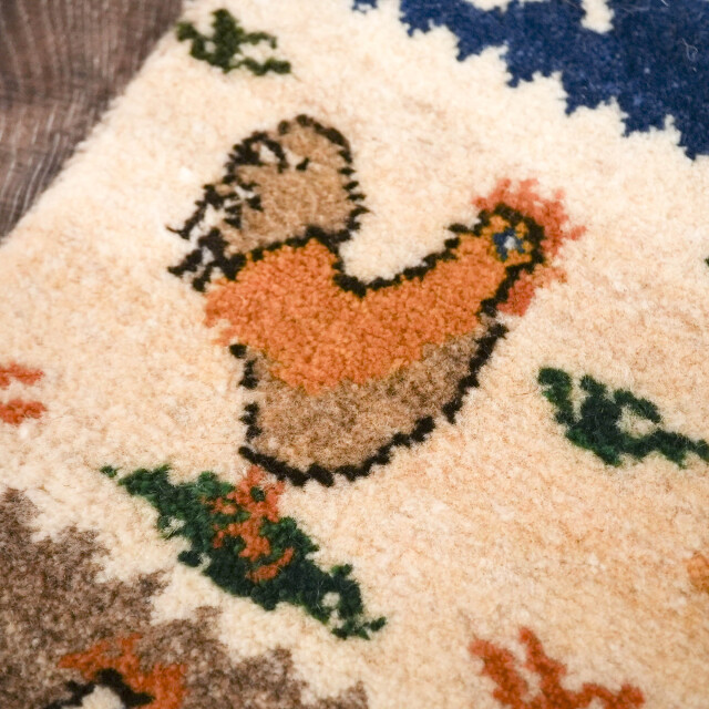 イラン 新品 ウール - オリジナルミニギャッベ EC-G0043