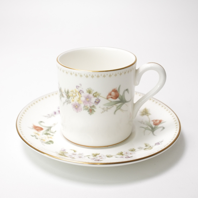 イギリス ビンテージ 陶磁器 Wedgwood ウェッジウッド デミタスカップ&ソーサー EC-G300208014-2