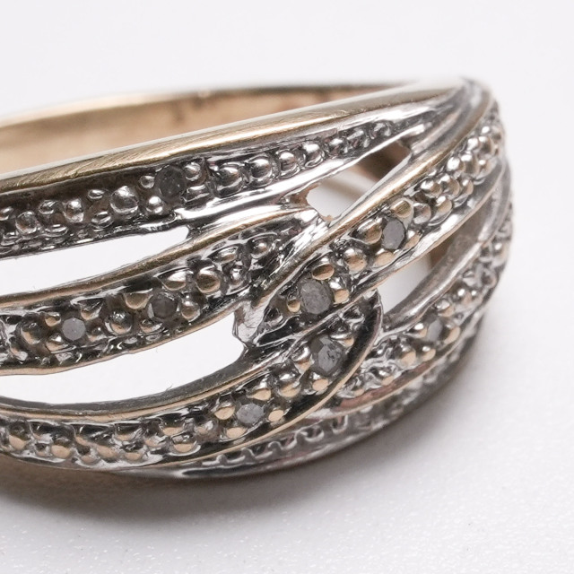 イギリス ビンテージ 天然ダイヤモンド ゴールド - リング EC-G300216056