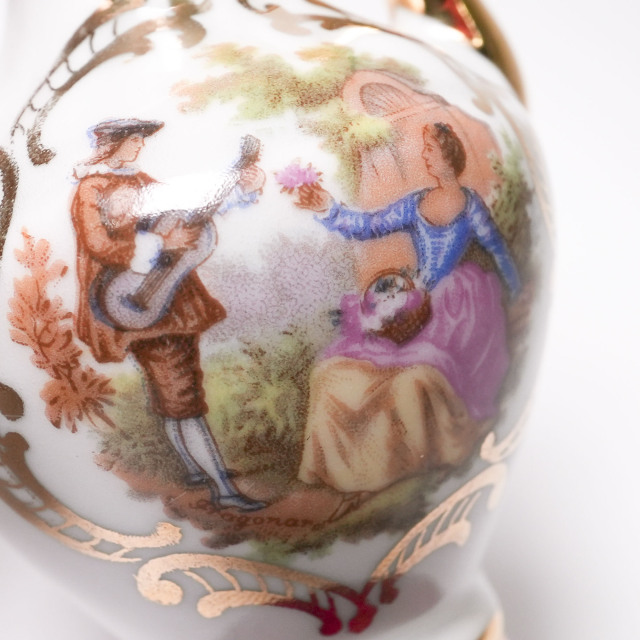 LIMOGES リモージュ 楽器のミニチュア 7点セット