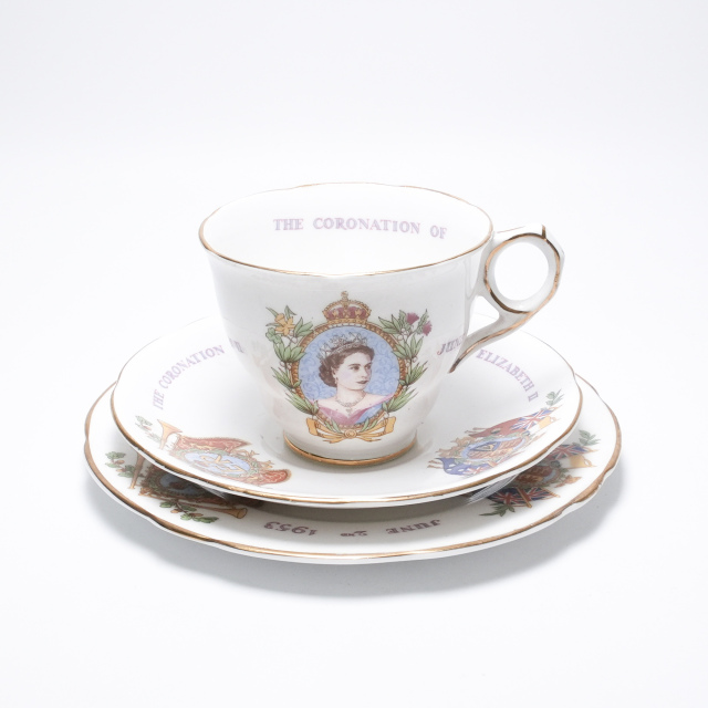 イギリス vintage ガラス トリンケットセット