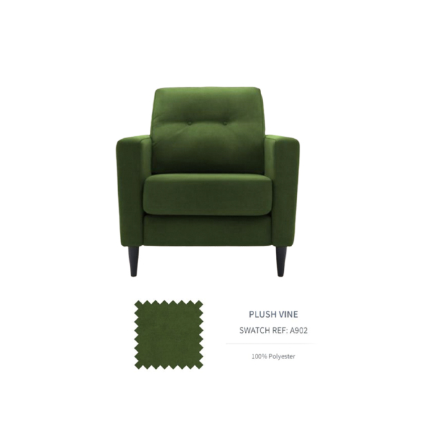 	G-PLAN ジープラン ELEANOR チェア A902 PLUSH VINE CHAIR イギリス 新品  ポリエステル  EC-GP2113