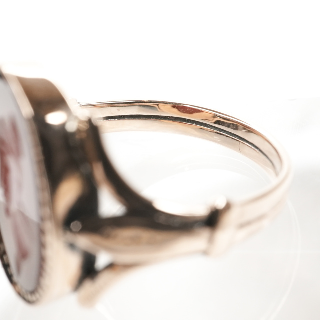 イタリア 1800年代 天然カルセドニー - - リング EC-ITA0203-004