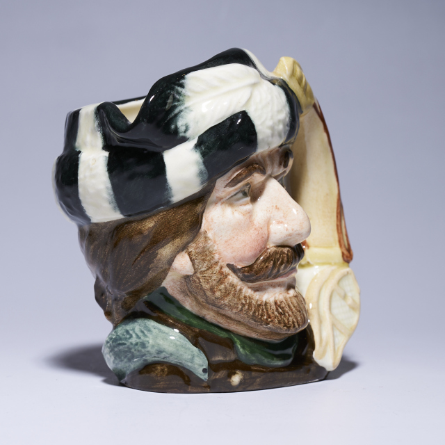 ヴィンテージ ロイヤルドルトンの「old salt」。髭の水夫と人形のジャグ イギリス vintage 陶器 Royal Doulton ロイヤル ドルトン