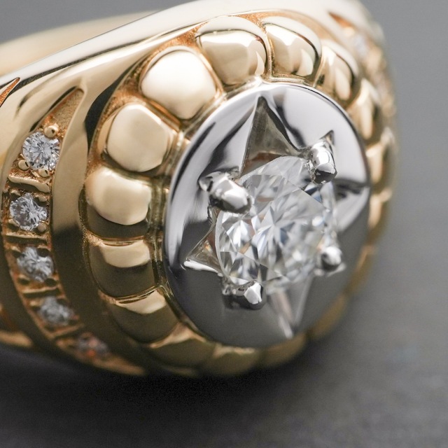 指輪・リング mermomo MONATELIER-モナトリエ-k10 Alisio Flower Bloom Ring/フラワー