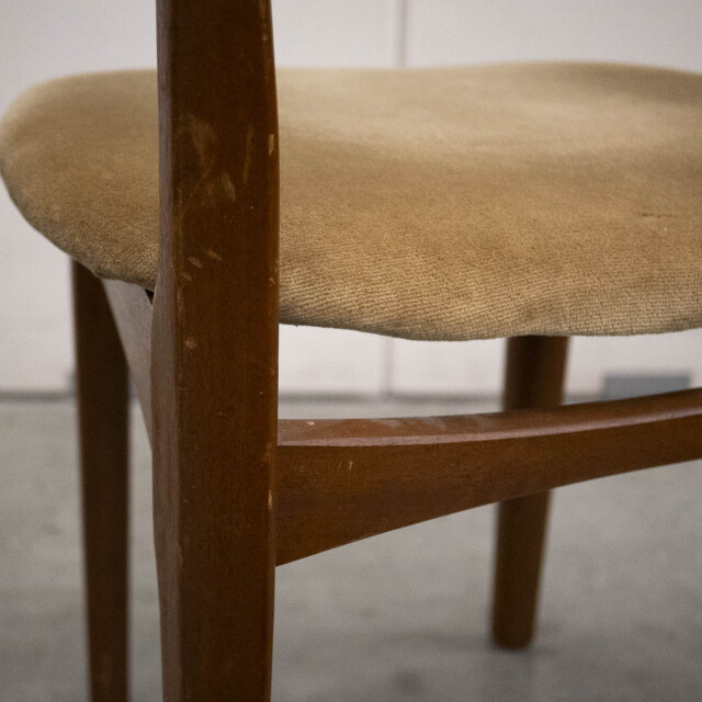 イギリス ウッド ファブリック チェア