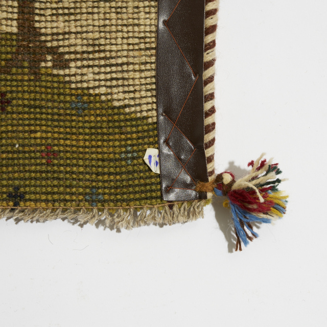 イラン 新品 ウール100% ギャッベ（座布団サイズ） ECCNG0064