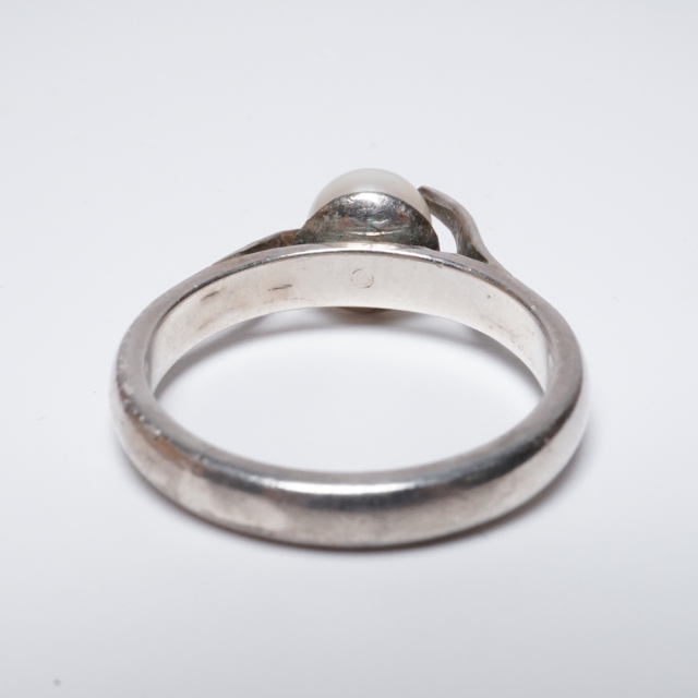 イギリス ビンテージ シルバー パール リング EC-F507704032